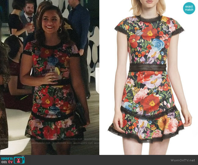 Alice + Olivia Rapunzel Dress worn by Jaya (Shazi Raja) on God Friended Me