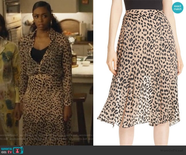 Alice + Olivia Athena Skirt worn by Anissa Pierce (Nafessa Williams) on Black Lightning