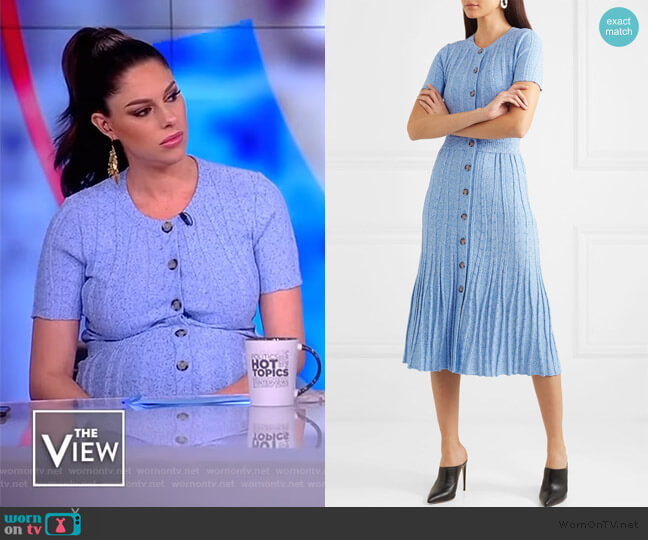 Altuzarra Abelia dress worn by Abby Huntsman on The View