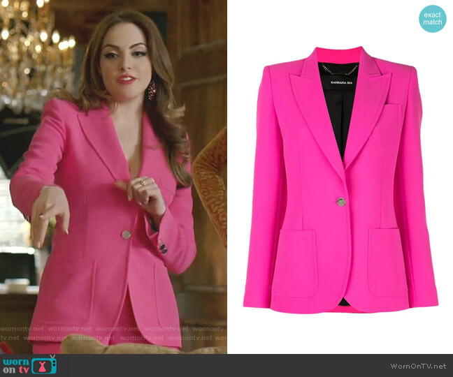 Barbara Bui Tailored Blazer Jacket worn by Fallon Carrington (Elizabeth Gillies) on Dynasty