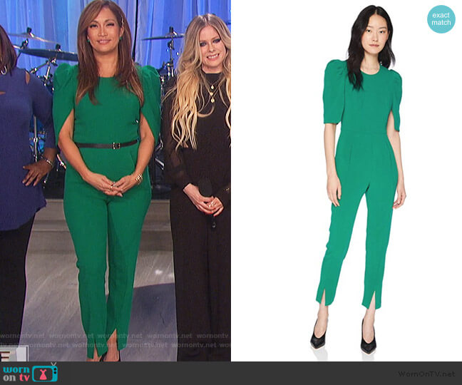 Black Halo Russo Jumpsuit worn by Carrie Inaba on The Talk
