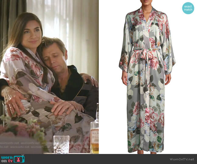 Christine Lingerie Jolie Robe worn by Cristal Jennings (Daniella Alonso) on Dynasty