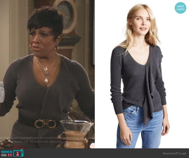 Club Monaco Domeeh Cashmere Sweater worn by Rose (Sheryl Lee Ralph) on Fam