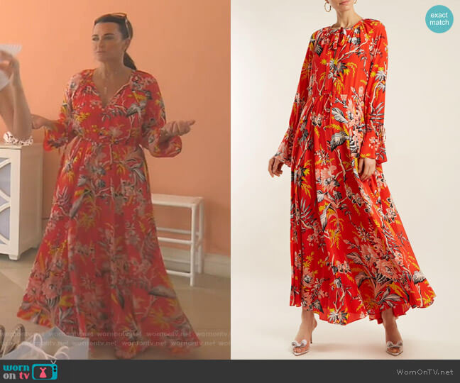 Diane von Furstenberg Bethany Dress worn by Kyle Richards on The Real Housewives of Beverly Hills