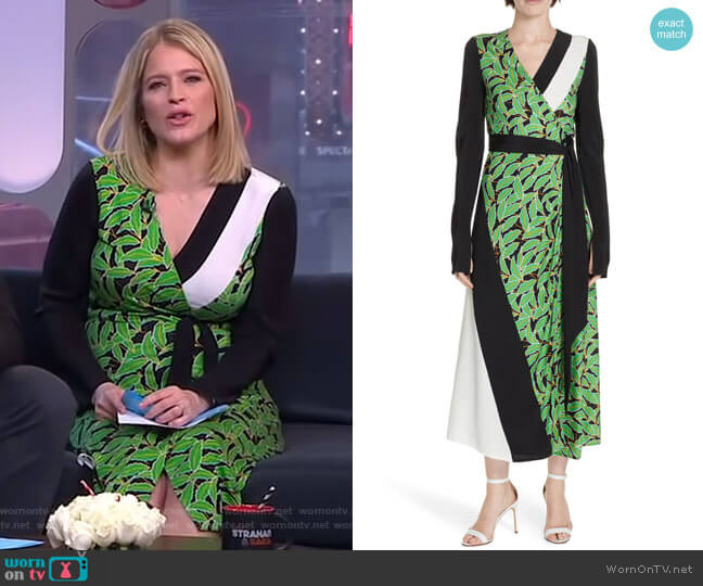 Diane von Furstenberg Maureen Dress worn by Sara Haines on Good Morning America