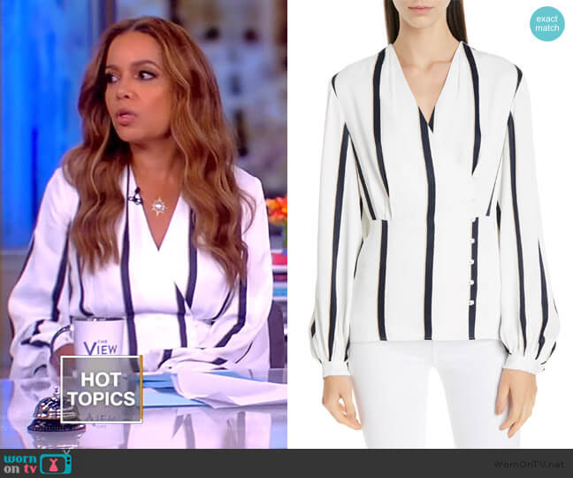 Equipment Alaine Top worn by Sunny Hostin on The View