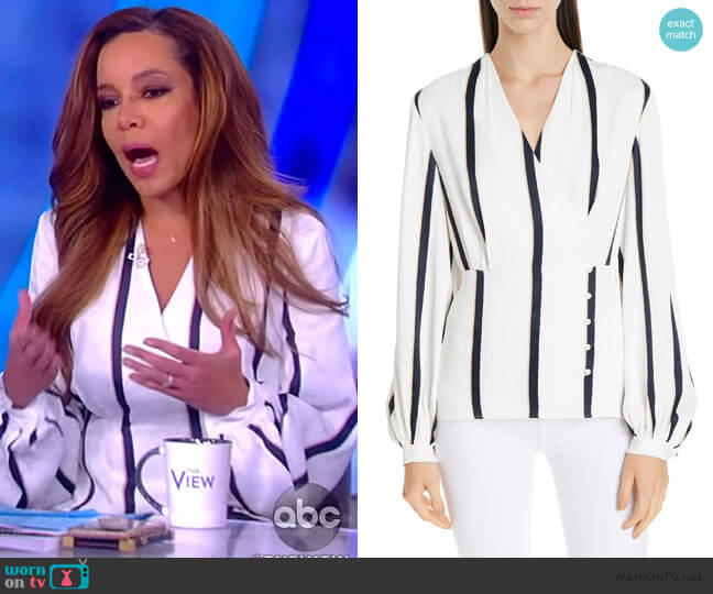 Equipment Alaine Top worn by Sunny Hostin on The View
