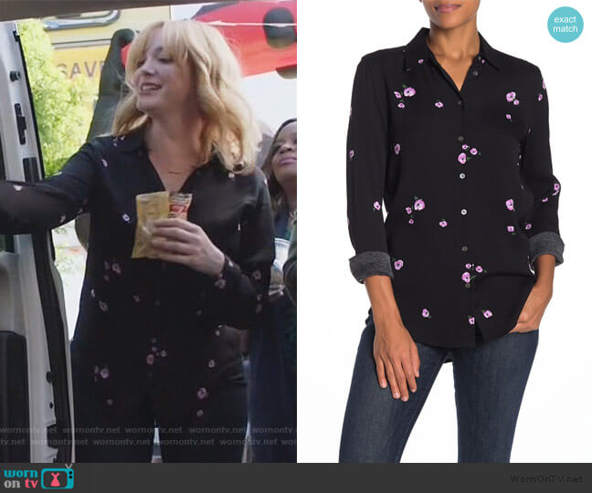 Equipment Essential Floral Button Down Shirt worn by Beth Boland (Christina Hendricks) on Good Girls