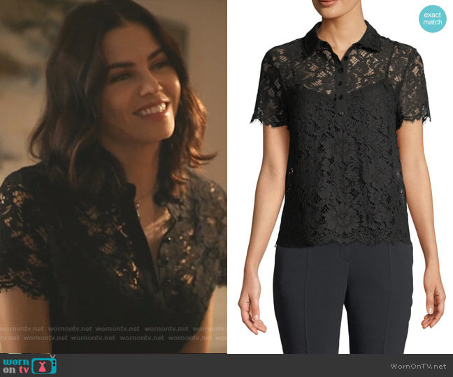 Escada Nusta Lace Polo worn by Julian Booth (Jenna Dewan) on The Resident