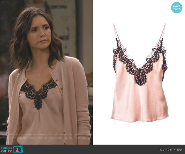 Fleur du Mal Pierre V-neck Cami Top worn by Clem (Nina Dobrev) on Fam