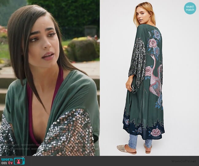 Free People Sun Drop Jacket worn by Ava Jalali (Sofia Carson) on Pretty Little Liars The Perfectionists
