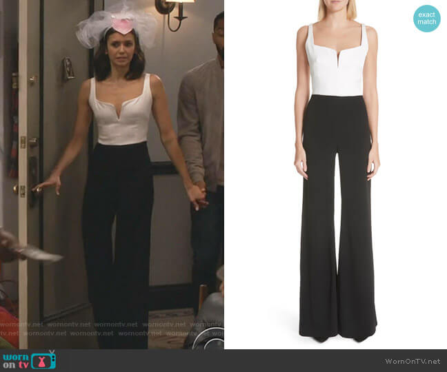 Galvan Eclipse Jumpsuit worn by Clem (Nina Dobrev) on Fam