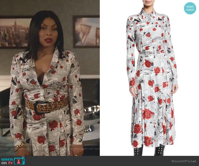 Gabriela Hearst Jane Shirtdress worn by Cookie Lyon (Taraji P. Henson) on Empire