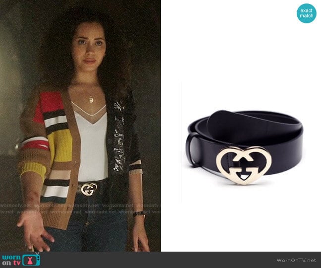 Gucci GG Heart Belt worn by Macy Vaughn (Madeleine Mantock) on Charmed