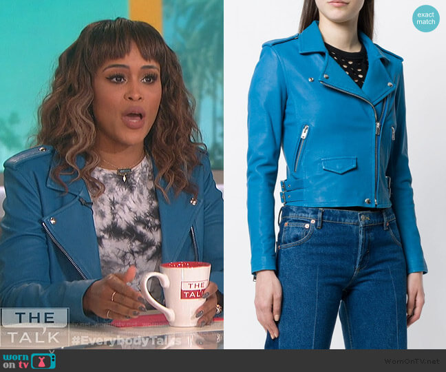IRO Ashville biker jacket worn by Eve on The Talk