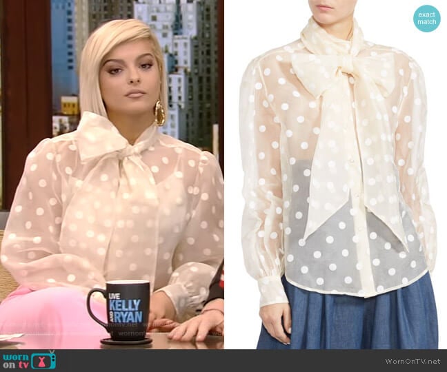 Marc Jacobs Sheer Bow-Tie Blouse