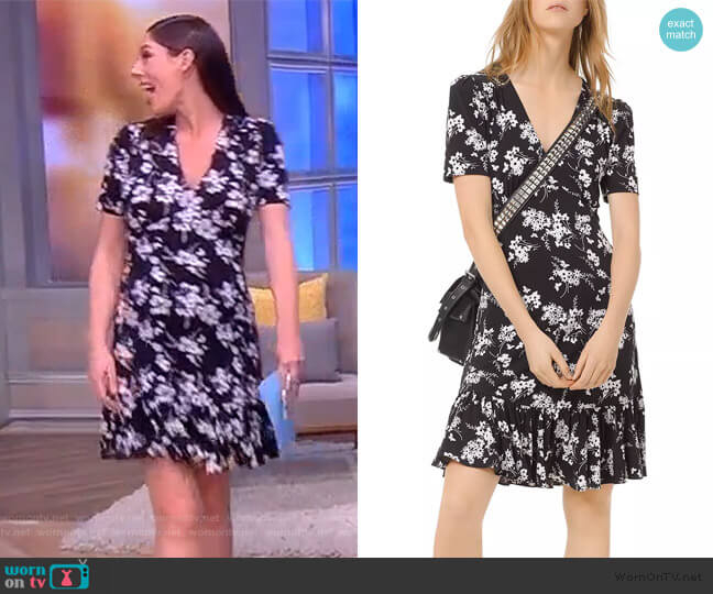 MICHAEL Michael Kors Floral-Print Jersey Dress worn by Abby Huntsman on The View
