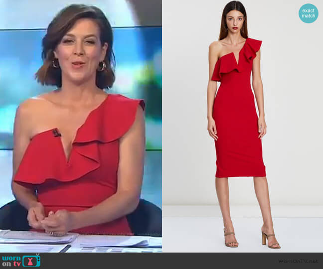Mossman When We Meet Again Dress worn by Gorgi Coghlan on The Project