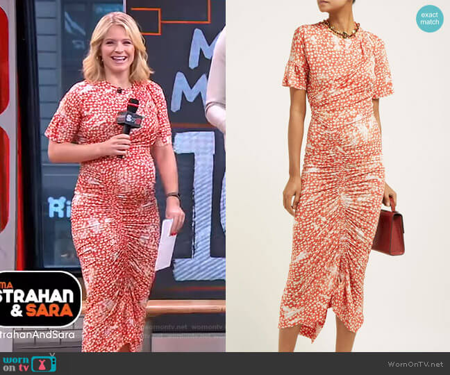 Preen by Thornton Bregazzi Mindi Dress worn by Sara Haines on Good Morning America