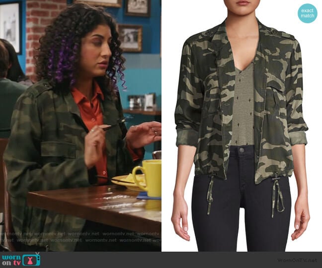 Rails Rowan Camo Jacket worn by Heather Davis (Vella Lovell) on Crazy Ex-Girlfriend