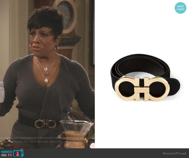 Salvatore Ferragamo Gancio Buckle Belt worn by Rose (Sheryl Lee Ralph) on Fam