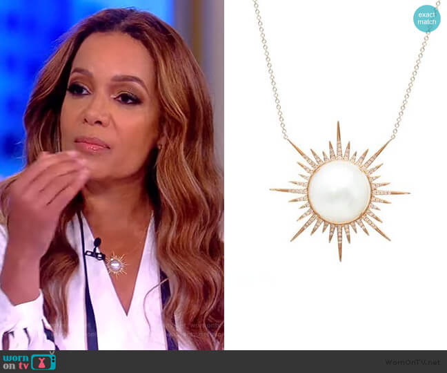 Samira 13 Sunburst Necklace worn by Sunny Hostin on The View