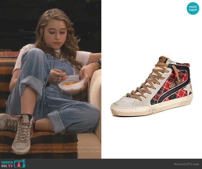 Golden Goose Slide Sneakers worn by Shannon (Odessa Adlon) on Fam