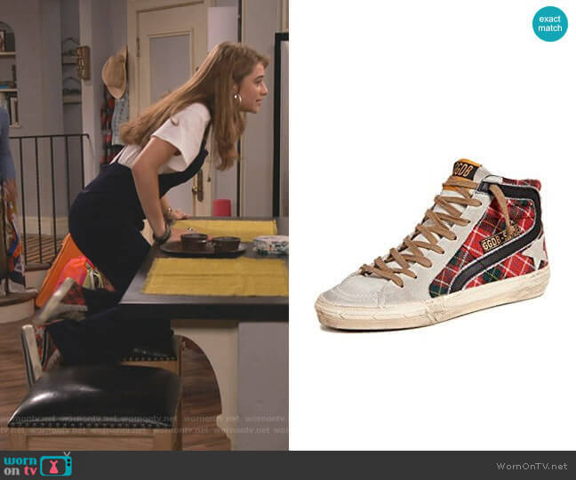 Golden Goose Slide Sneakers worn by Shannon (Odessa Adlon) on Fam
