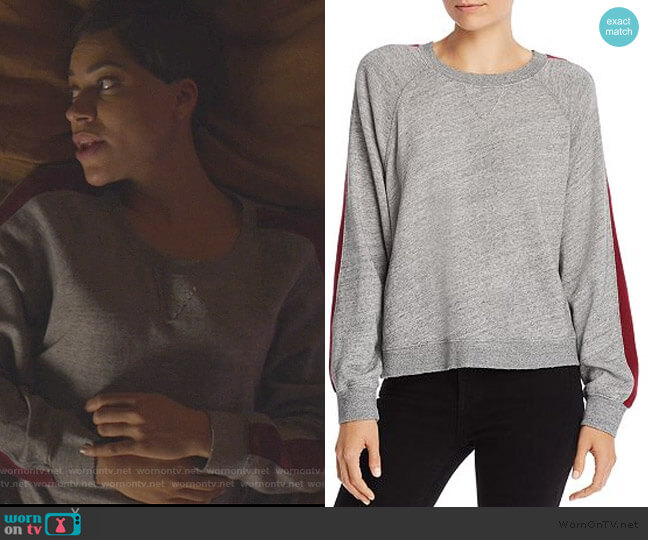 Splendid Color Block Stripe Sweatshirt worn by Lucca Quinn (Cush Jumbo) on The Good Fight