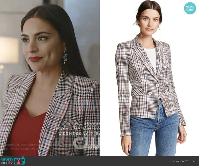 Veronica Beard Diego Dickey Jacket worn by Cristal Jennings (Daniella Alonso) on Dynasty