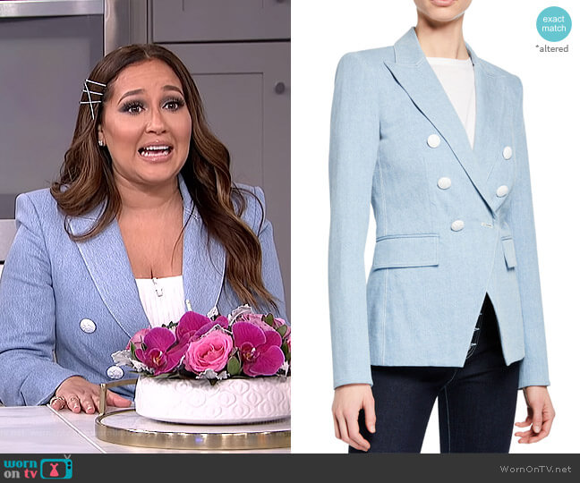 Veronica Beard Miller Dickey Jacket worn by Adrienne Houghton on The Real