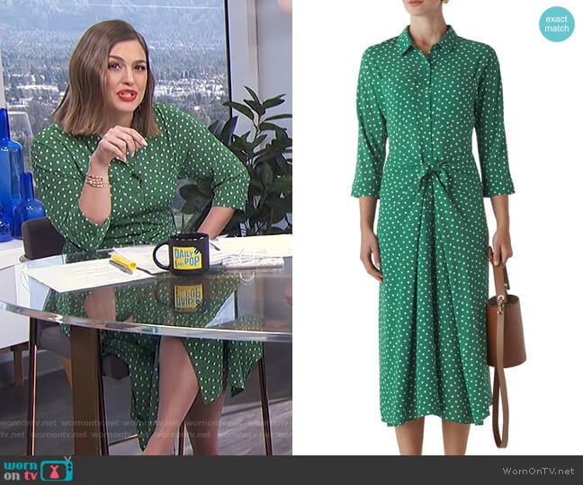 Whistles Selma Dress worn by Carissa Loethen Culiner on E! News
