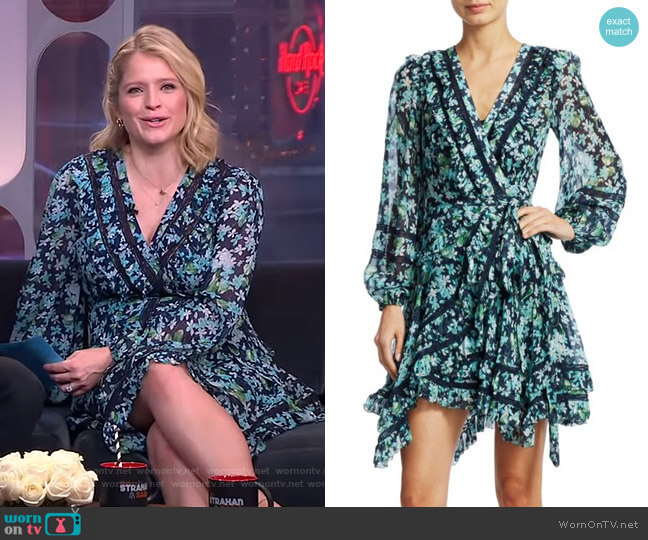Zimmermann Moncur Wrap Dress worn by Sara Haines on Good Morning America