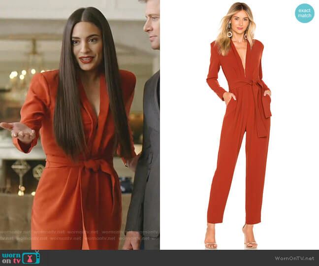 A.L.C. Kieran Jumpsuit worn by Cristal Jennings (Daniella Alonso) on Dynasty