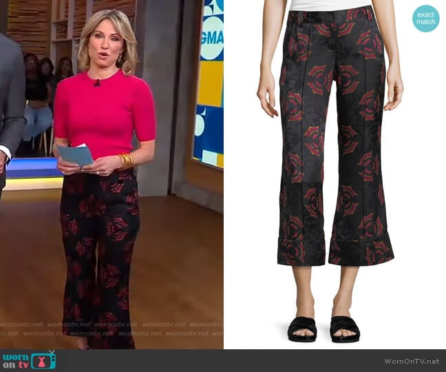 A.L.C. Evans Pants worn by Amy Robach on Good Morning America