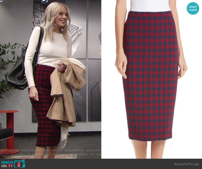 A.L.C. Thea Pencil Skirt worn by Abby Newman (Melissa Ordway) on The Young and the Restless