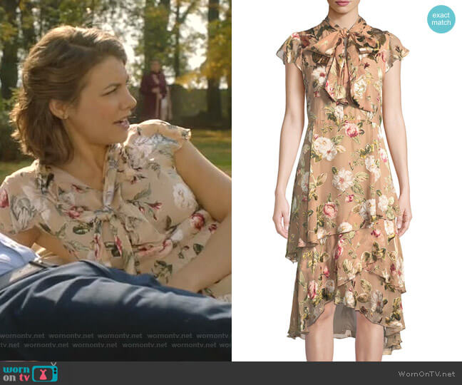 Alice + Olivia Lavenia Dress worn by Frankie Trowbridge (Lauren Cohan) on Whiskey Cavalier