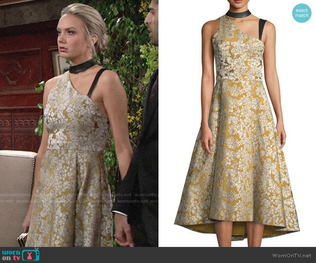 Alice + Olivia Chrissy Dress worn by Abby Newman (Melissa Ordway) on The Young and the Restless
