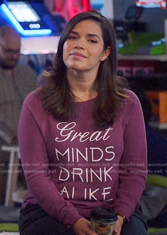 Amy’s Great Minds Drink Alike PJ top on Superstore