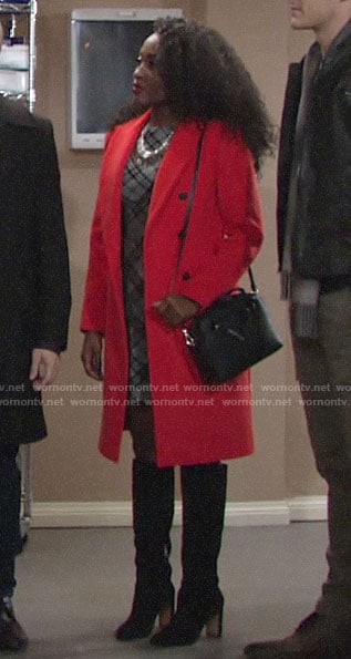 Ana’s red coat on The Young and the Restless