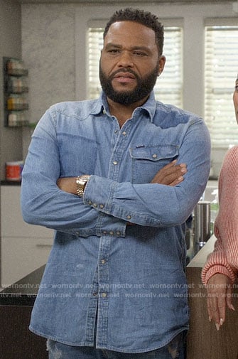 Andre’s denim shirt on Black-ish