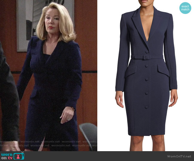Badgley Mischka Bodycon Jacket Dress worn by Nikki Reed Newman (Melody Thomas-Scott) on The Young and the Restless