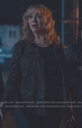 Beth’s brown utility jacket on Good Girls