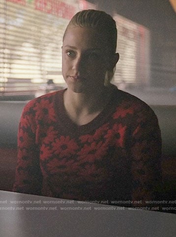 Betty’s red daisy sweater on Riverdale