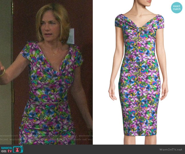 Chiara Boni La Petite Robe Marycarmen Dress worn by Eve Donovan (Kassie DePaiva) on Days of our Lives