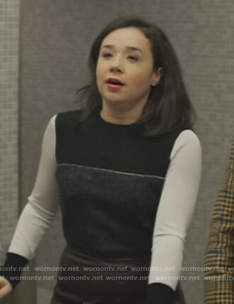 Marissa’s colorblocked sweater on The Good Fight