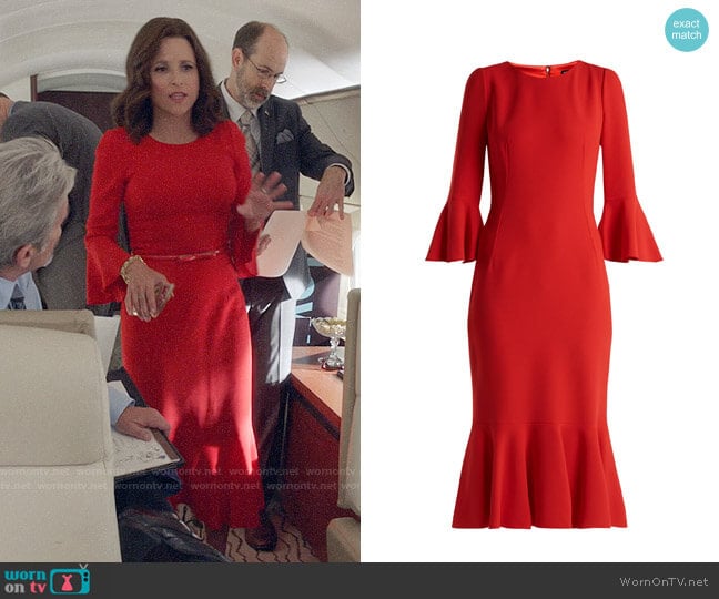 Dolce & Gabbana Ruffle Hem Dress worn by Selina Meyer (Julia Louis-Dreyfus) on Veep