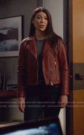 Emiko’s red leather jacket on Arrow