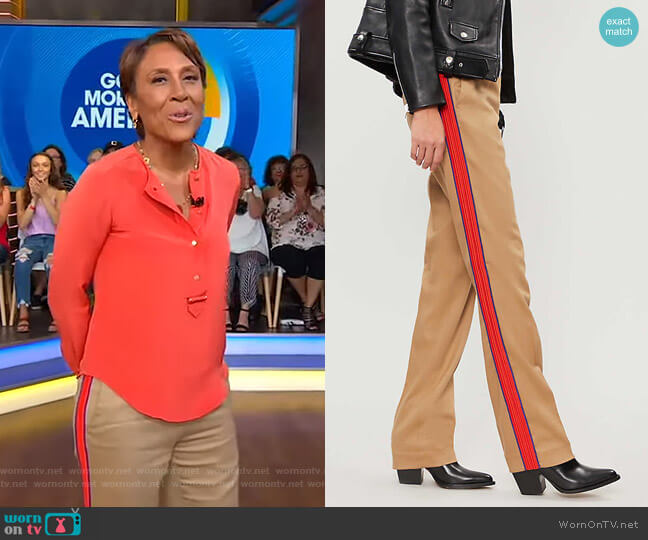 Pinko Ermanno Pants worn by Robin Roberts on Good Morning America