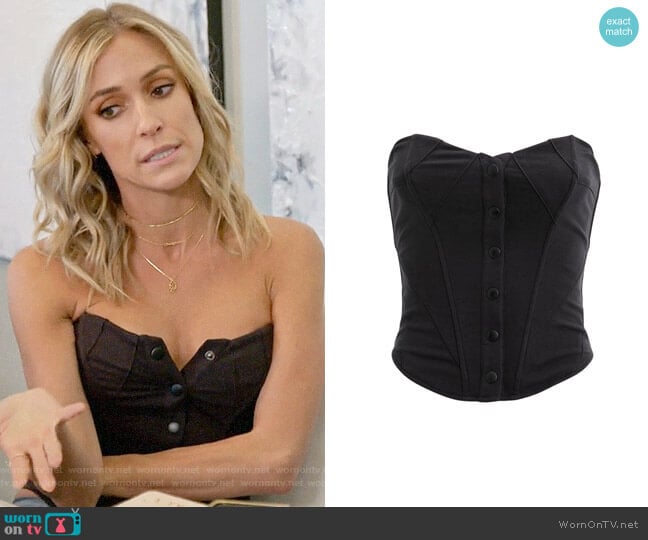 Fleur Du Mal Snap Corset Top worn by Kristin Cavallari on Very Cavallari